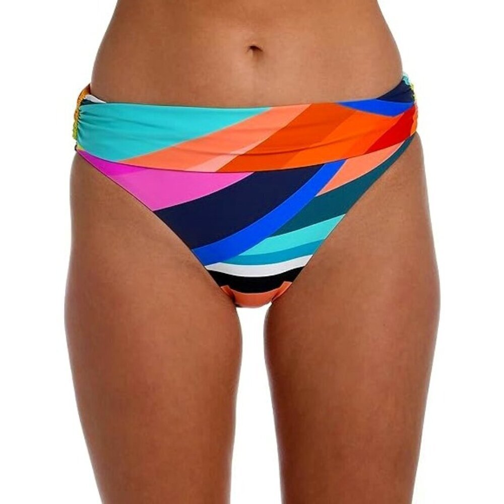 La Blanca 'Sunscape' Shirred-Band Bikini Swimsuit Bottom, Multicolor